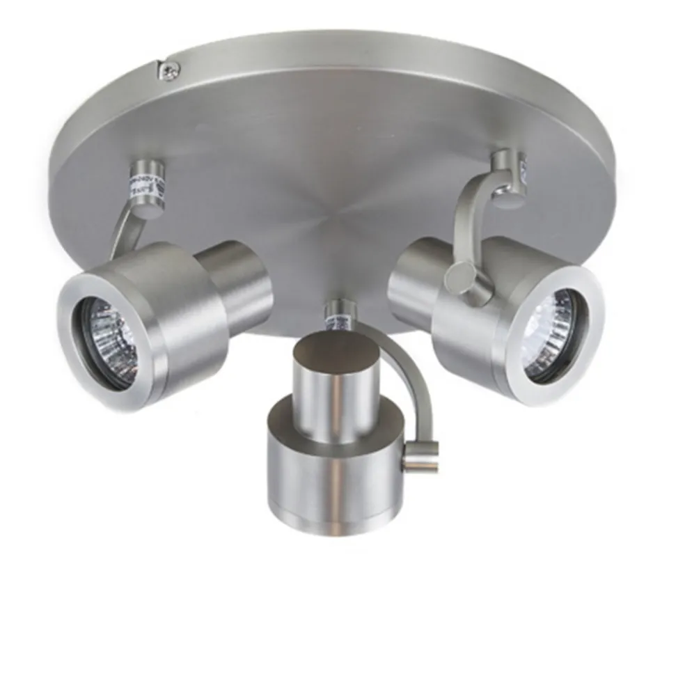 Verstelbare stalen opbouwspot 3-lichts