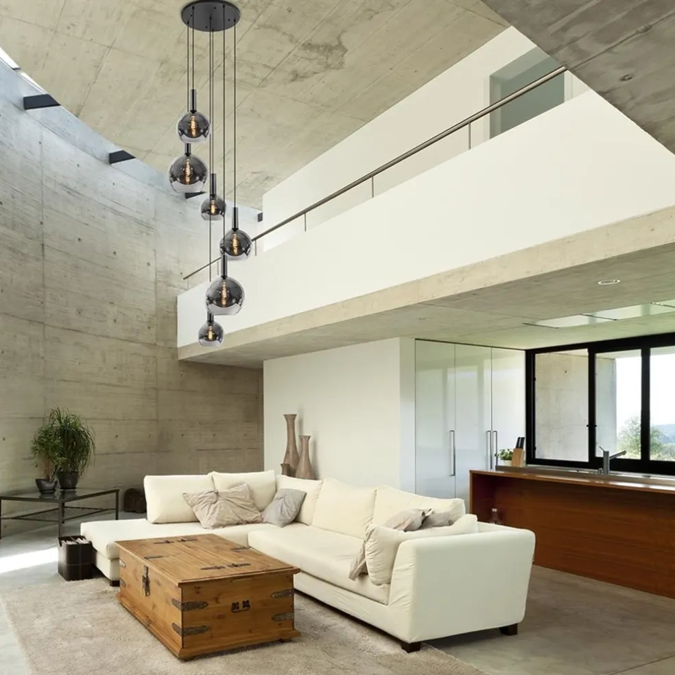 Videlamp 6L zwart + titanium glas mix