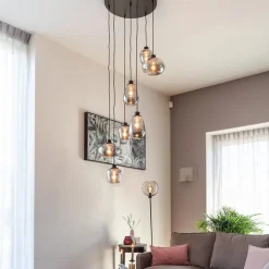 Videlamp 7L zwart met smoke glas mix