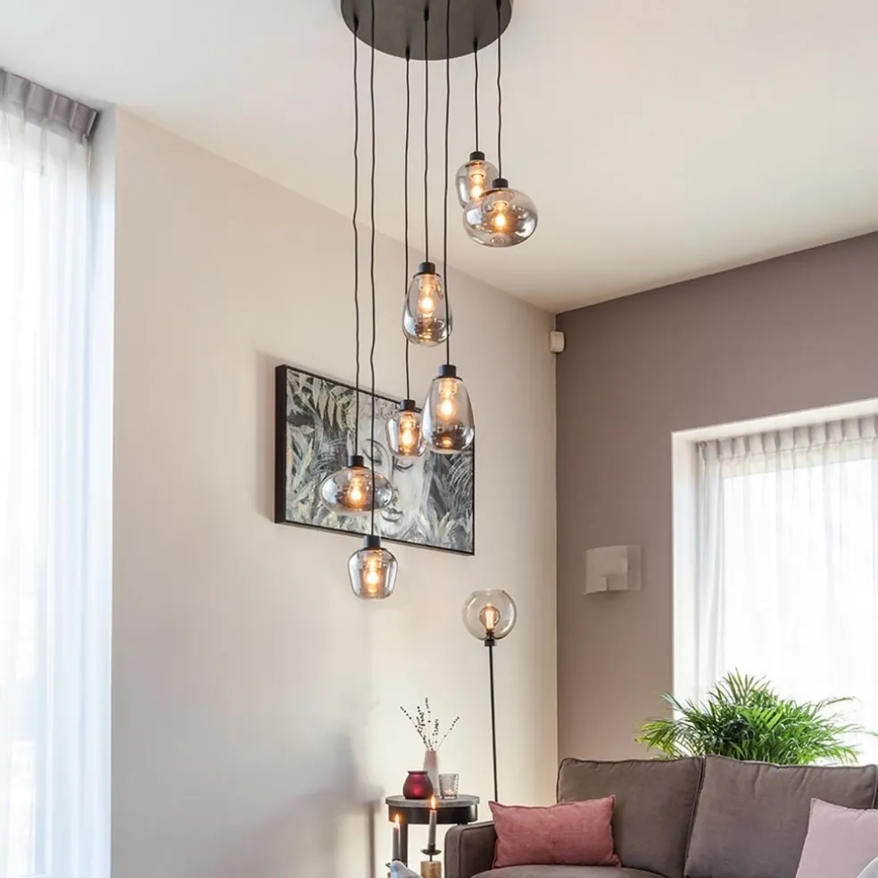 Videlamp 7L zwart met smoke glas mix