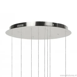 Videlamp Olympia nikkel 8 ringen