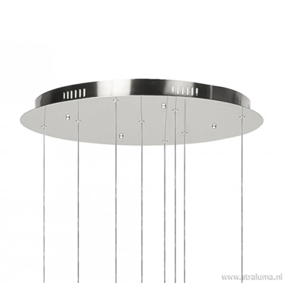 Videlamp Olympia nikkel 8 ringen