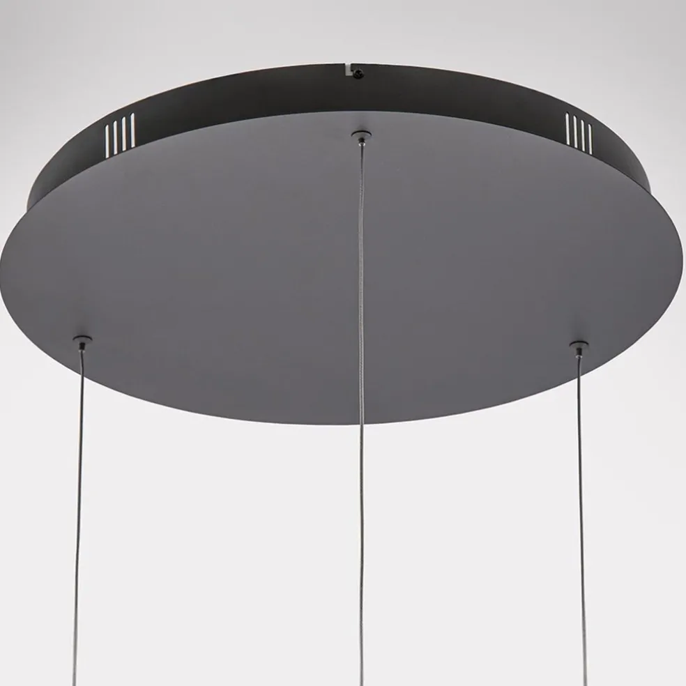 Videlamp zwart 3x elips groot