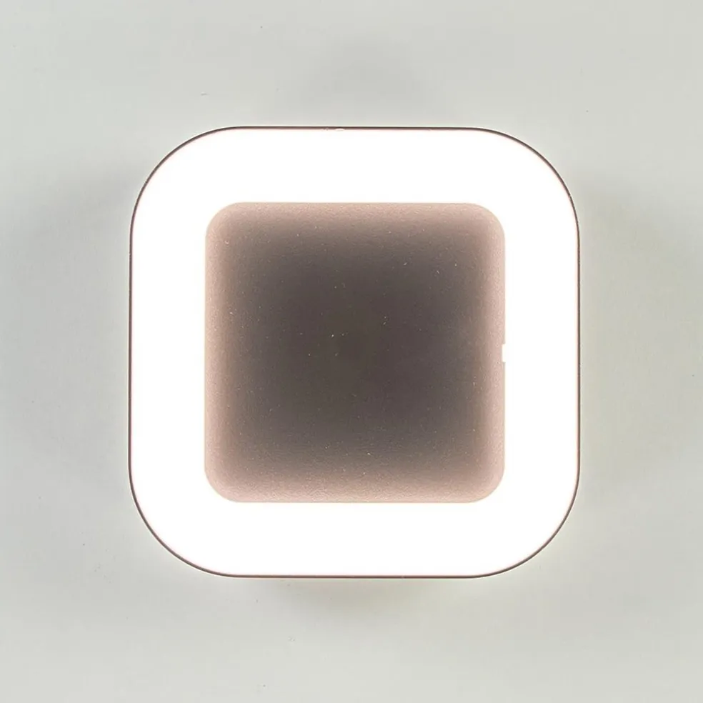 Vierkante LED buitenlamp antraciet IP54