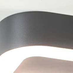 Vierkante LED buitenlamp antraciet IP54