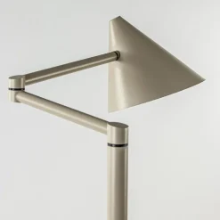 Vintage vloerlamp verstelbaar zandkleurig