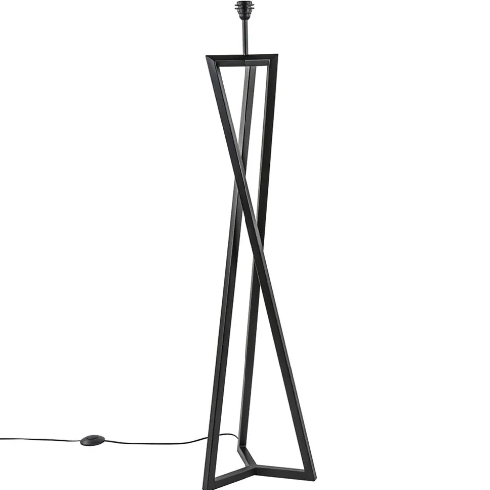 Vloerlamp Atrani zwart EXCL. KAP