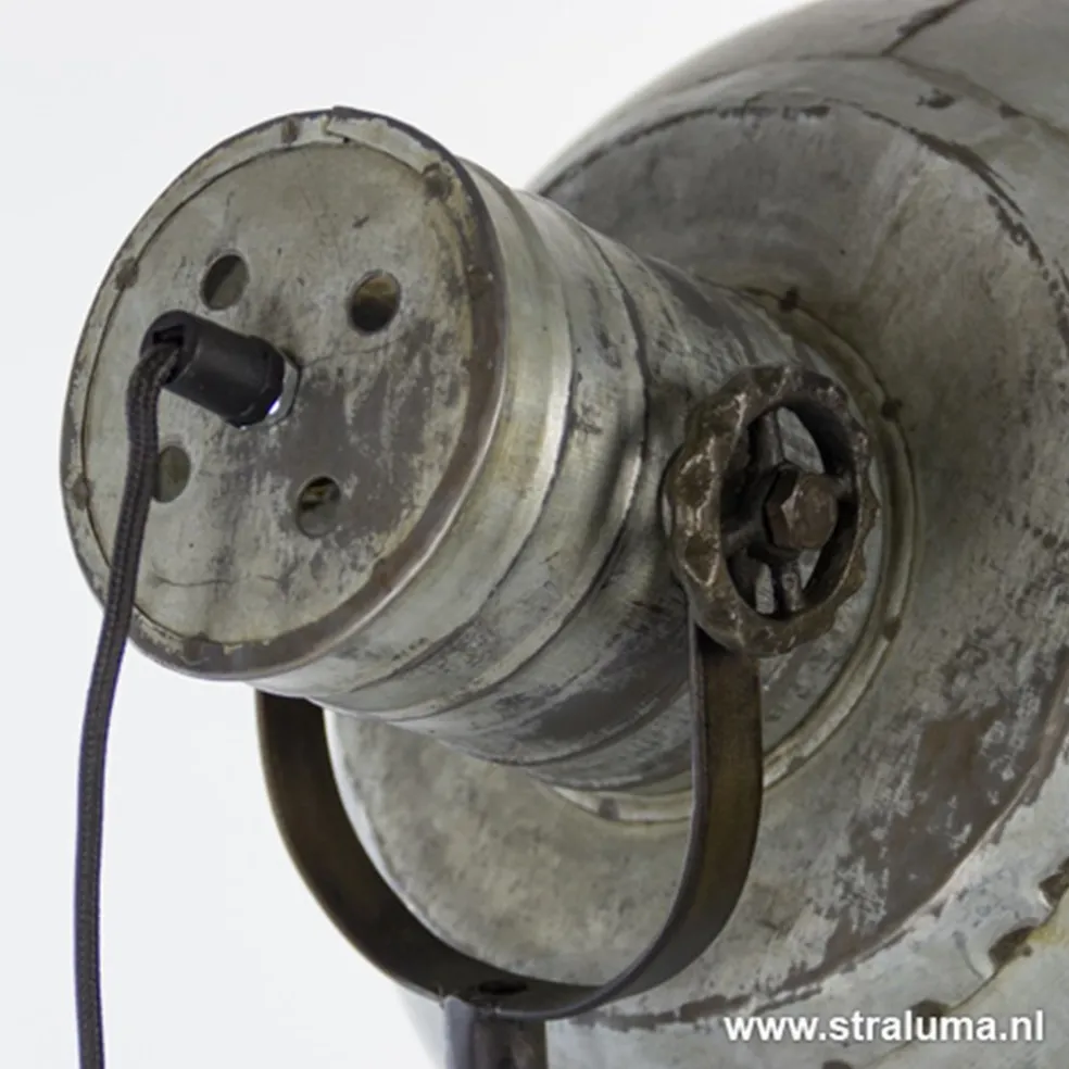 Vloerlamp Junko driepoot zwart/zink