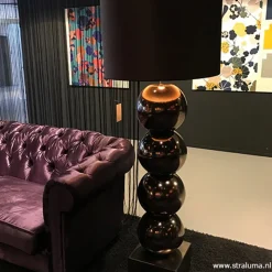 Vloerlamp Maxi brons EXCL. KAP