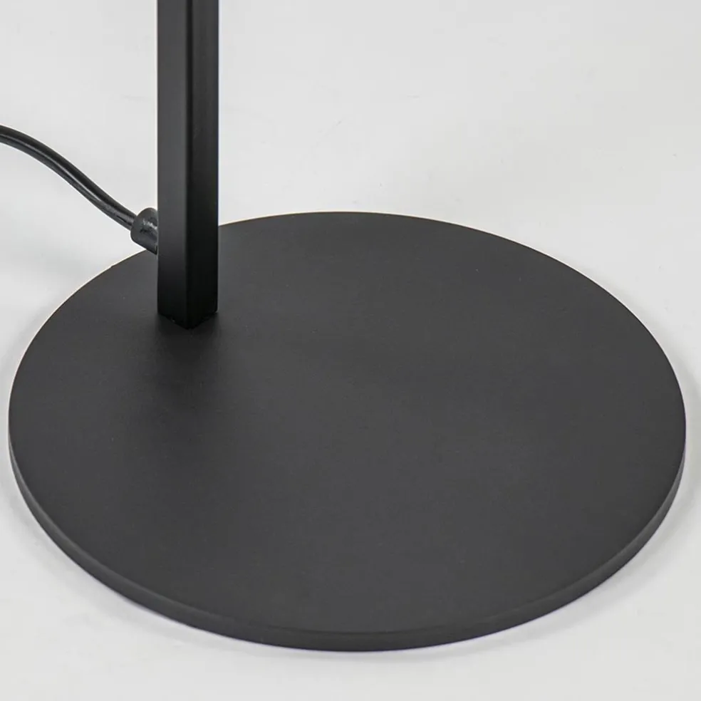 Vloerlamp Tube zwart basic met verstelbare pendel