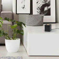 Vloerspot Rebel vierkant 12.5cm zwart