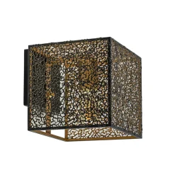 Wandlamp Avola zwart/goud