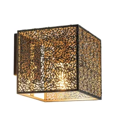 Wandlamp Avola zwart/goud