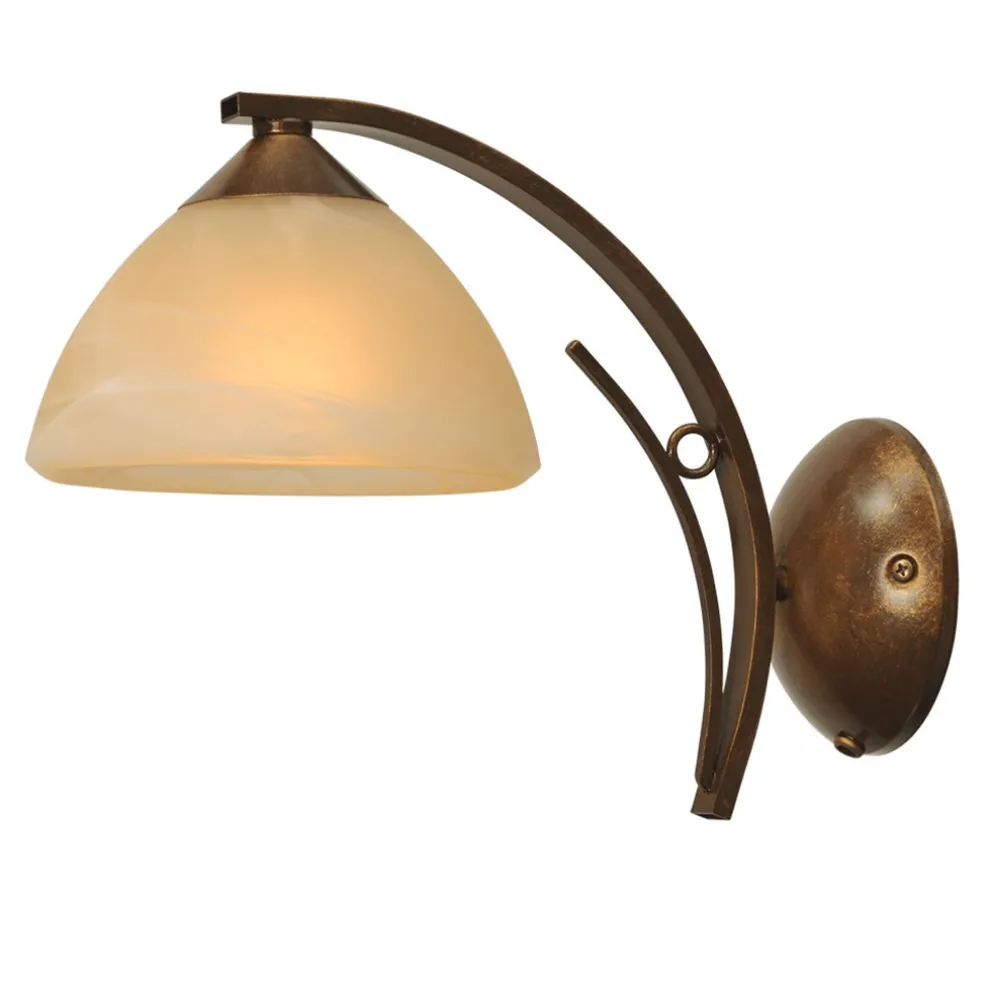 Wandlamp Bolzano smeedijzer brons
