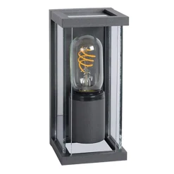 Wandlamp buiten antraciet/glas IP54