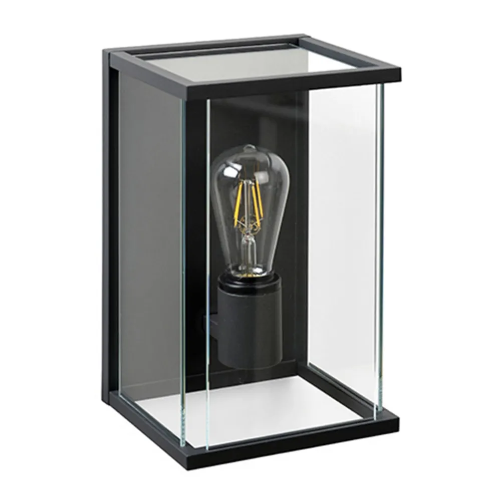 Wandlamp buiten antraciet/glas IP54