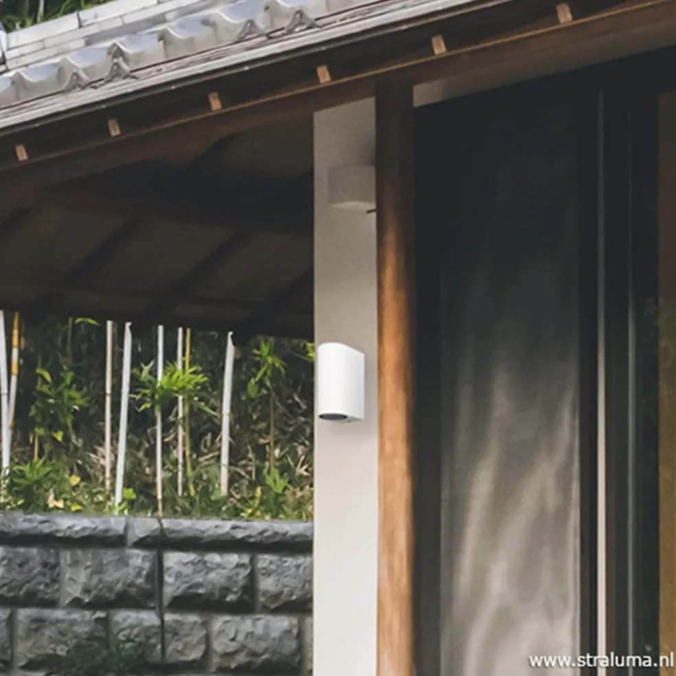 Wandlamp buiten up+down wit IP54