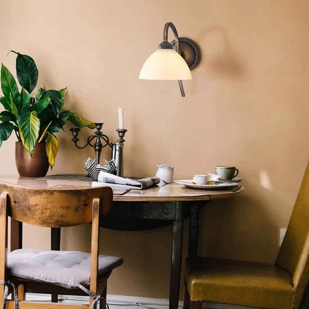 Wandlamp Capri brons/Glas