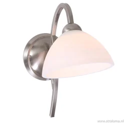 Wandlamp Capri staal/glas slaapkamer
