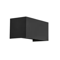 Wandlamp Davos 20cm zwart IP54 2700k