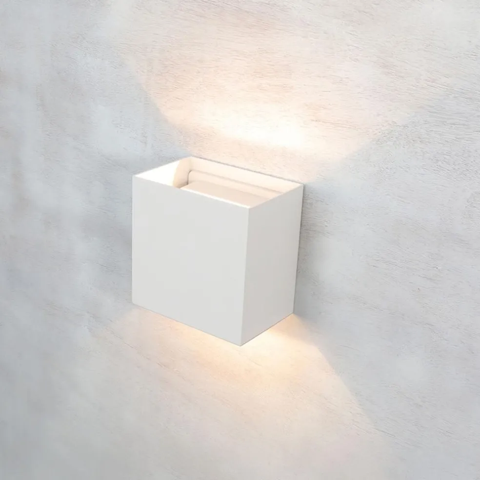 Wandlamp Davos XL wit IP65