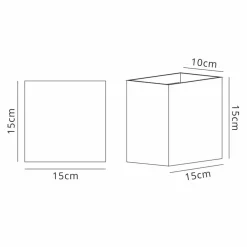 Wandlamp Davos XL zwart IP65