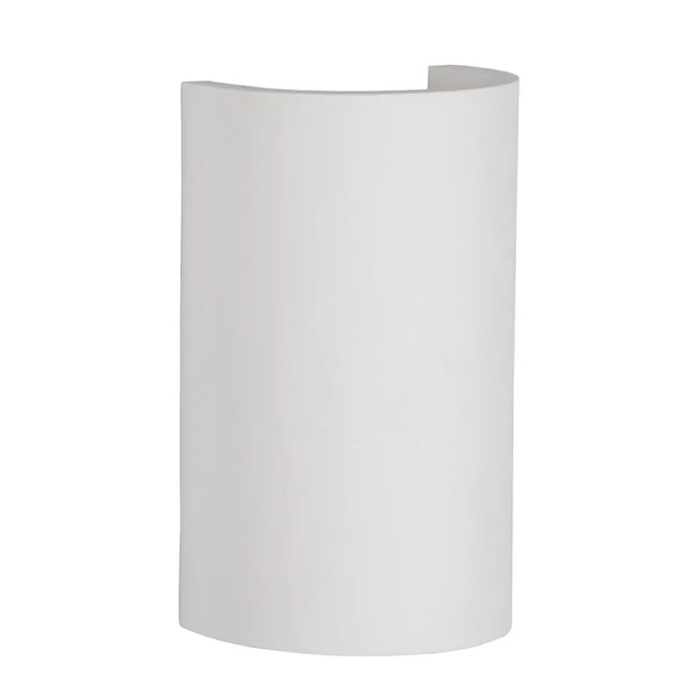 Wandlamp gips halve koker G9
