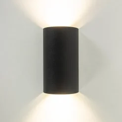 Wandlamp Hera afgerond zwart