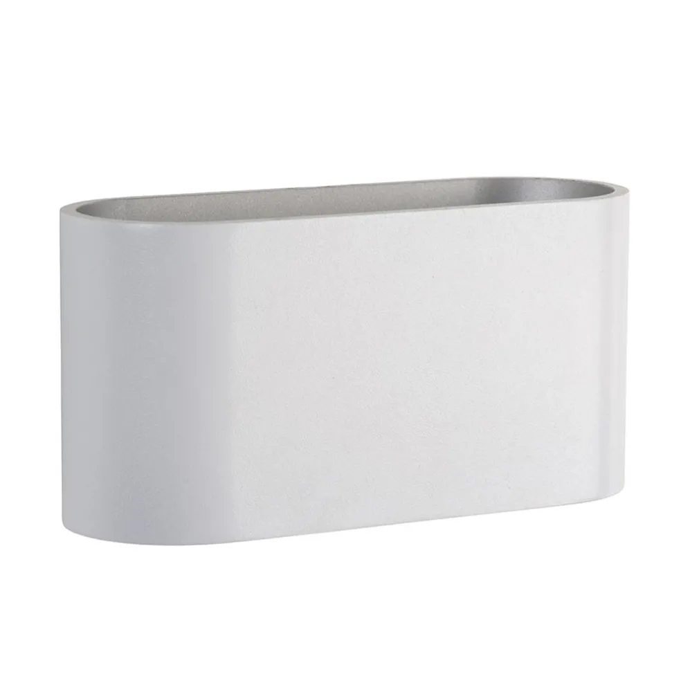 Wandlamp klein ovaal wit