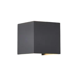 Wandlamp kubus buiten antraciet IP54