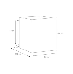 Wandlamp kubus wit G9