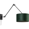 Wandlamp Prestige Chic zwart/kap groen