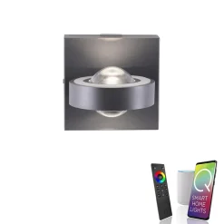 Wandlamp Q-Mia smart antraciet rgbw