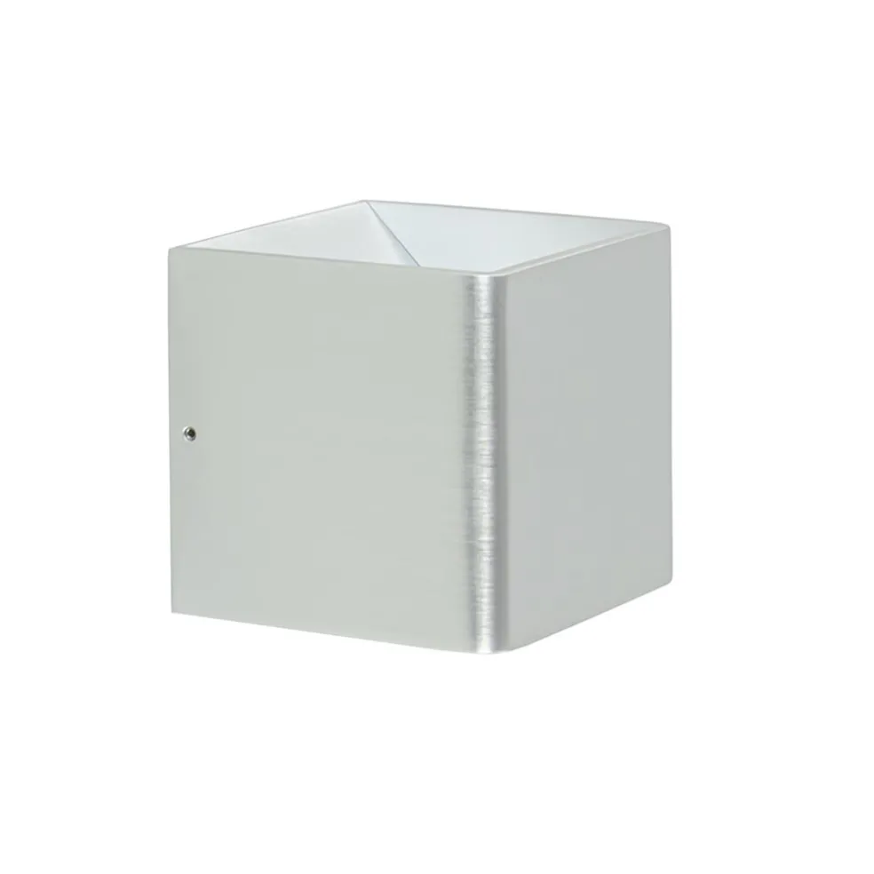 Wandlamp Stretto kubus alu