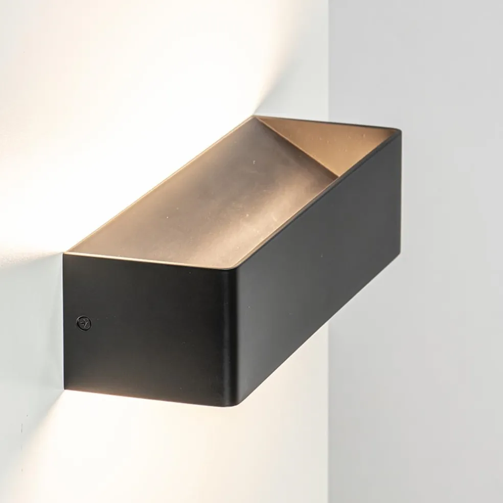 Wandlamp Stretto zwart 30cm