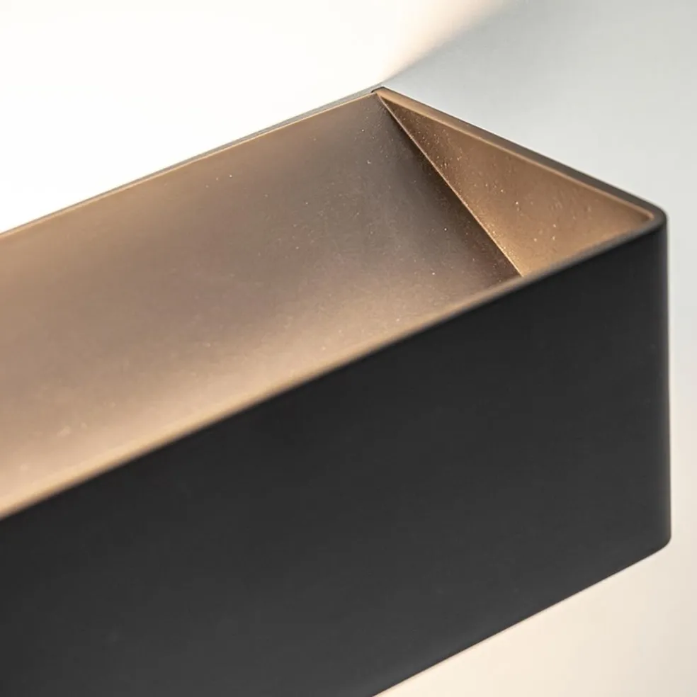 Wandlamp Stretto zwart 30cm