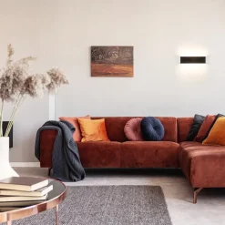 Wandlamp Stretto zwart 30cm