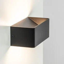 Wandlamp Stretto zwart 20cm