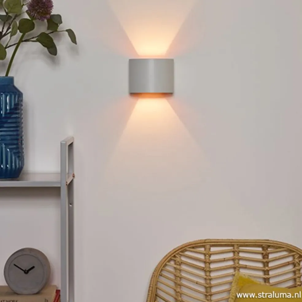 Wandlamp Xio wit afgerond incl. led g9