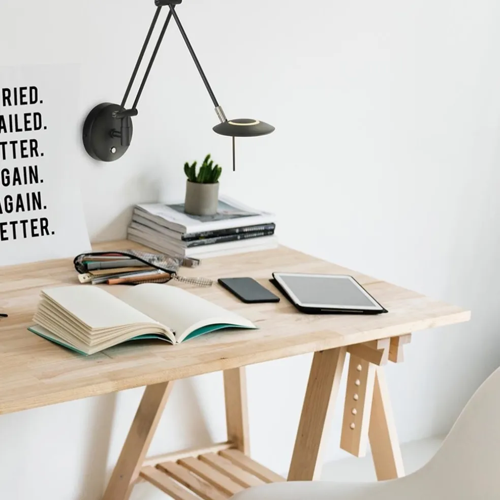 Wandlamp Zodiac zwart incl. dimmer cct