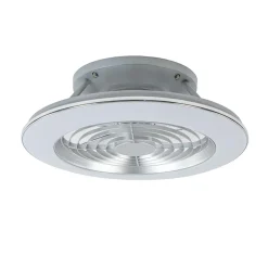 Zilveren ventilator inclusief LED klein