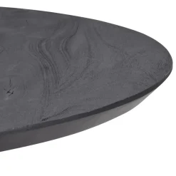 Zwart houten bartafel Ø80x105 cm