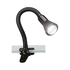 Zwarte klemlamp/leeslamp voor bureau