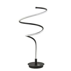 Zwarte LED tafellamp met touchdimmer