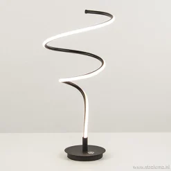 Zwarte LED tafellamp met touchdimmer