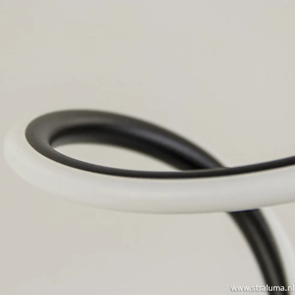 Zwarte LED tafellamp met touchdimmer