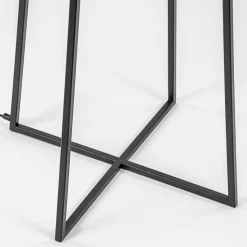 Zwarte vloerlamp modern frame excl. kap